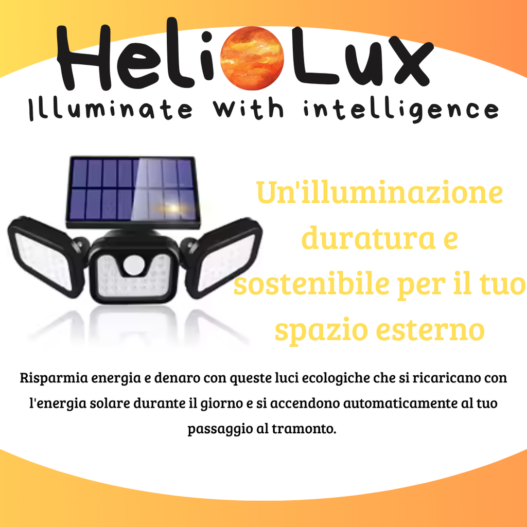 Luci Led per esterno ricarica solare - Helio Lux™