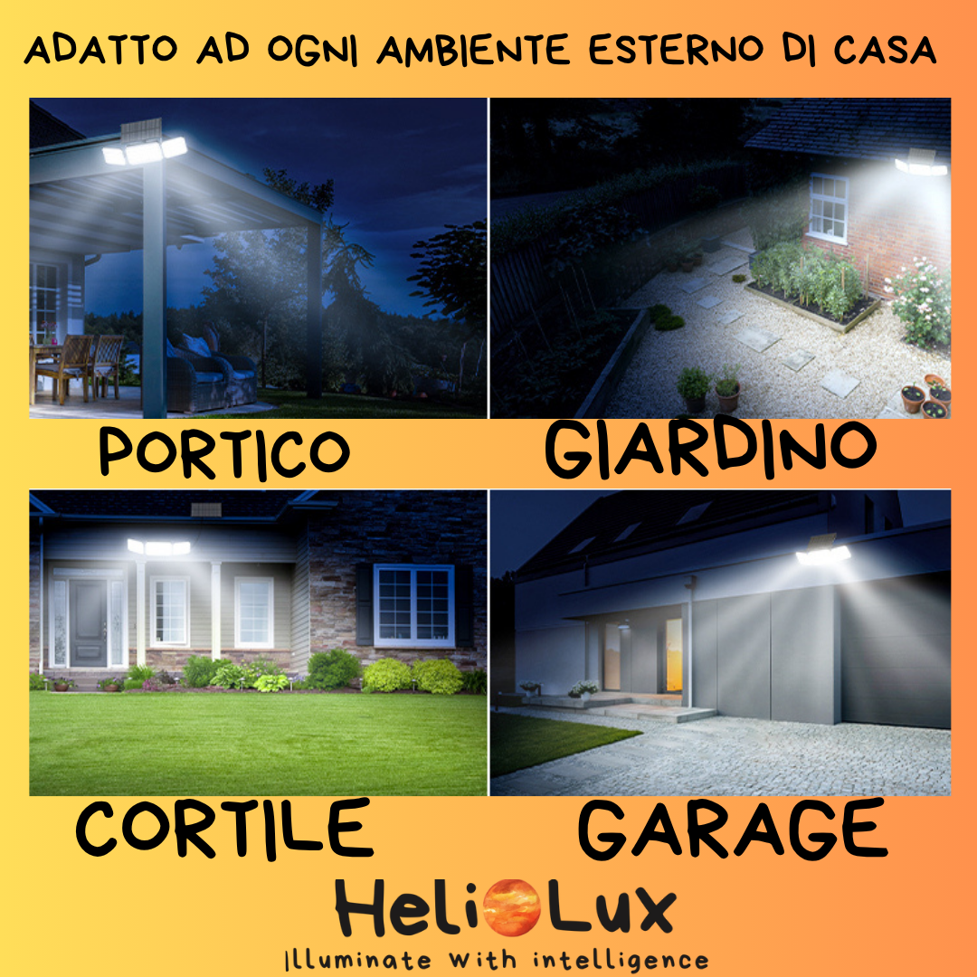 Luci Led per esterno ricarica solare - Helio Lux™